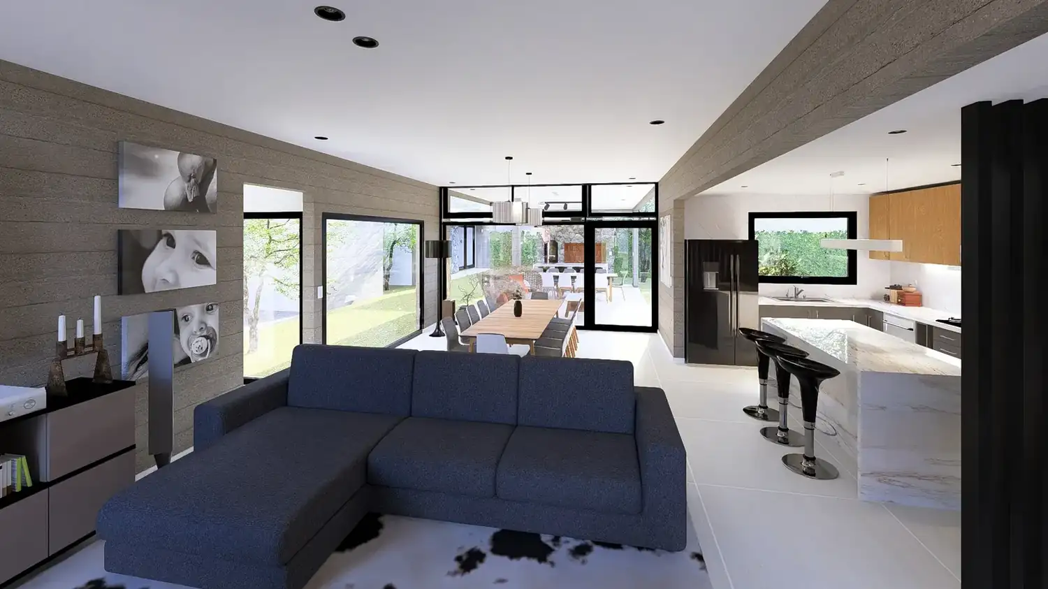 Bela Vista · estar y cocina integrada