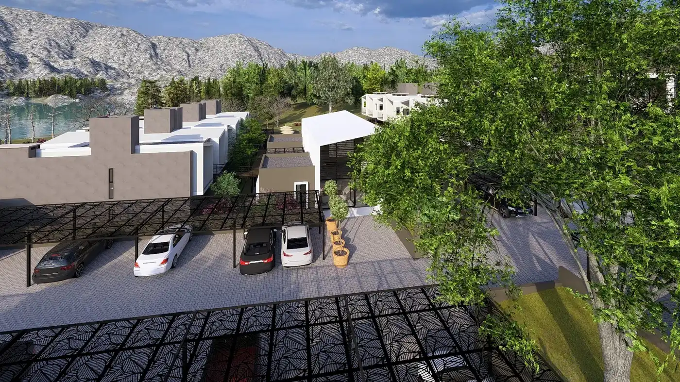 Apart Villa Náutica · acceso y estacionamiento