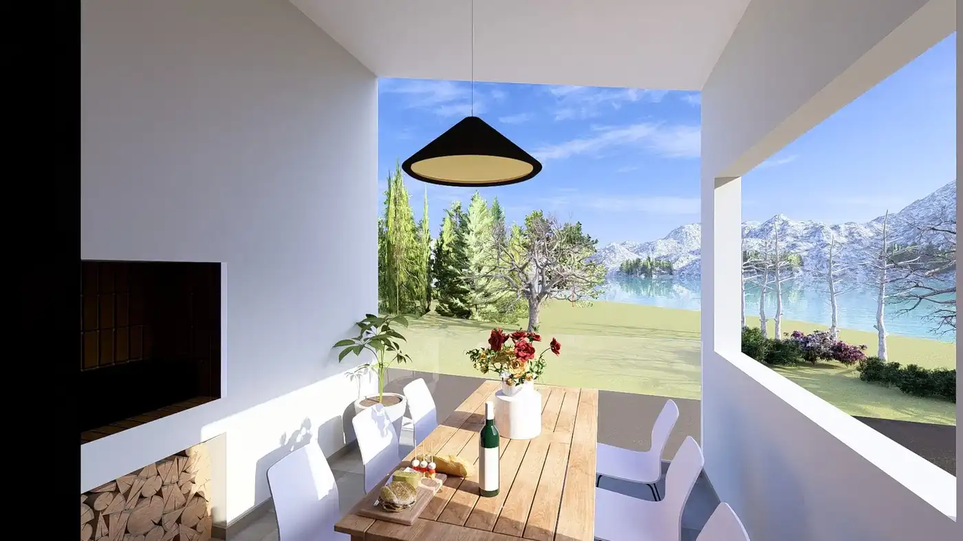 Apart Villa Náutica · quincho y expansión