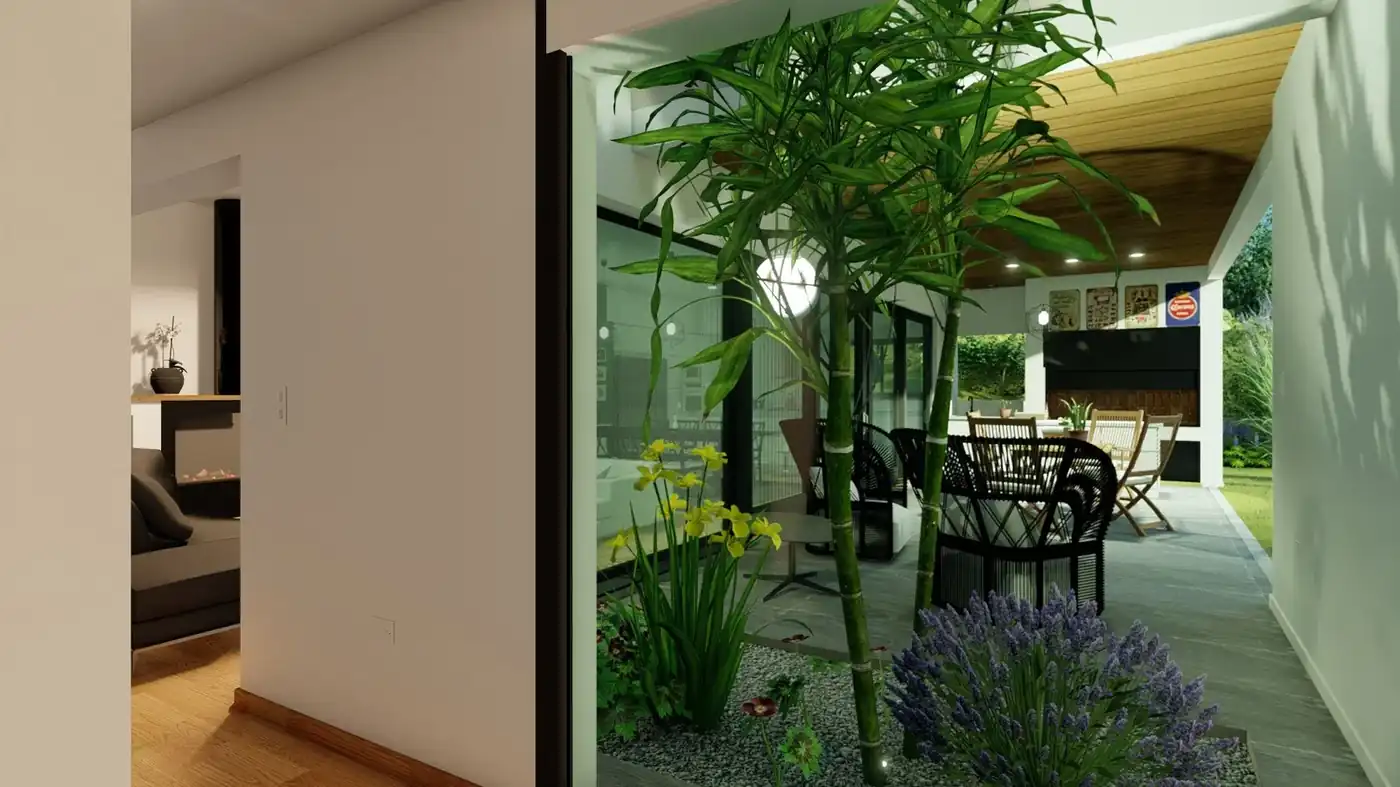 Estancia Q2 · galería exterior