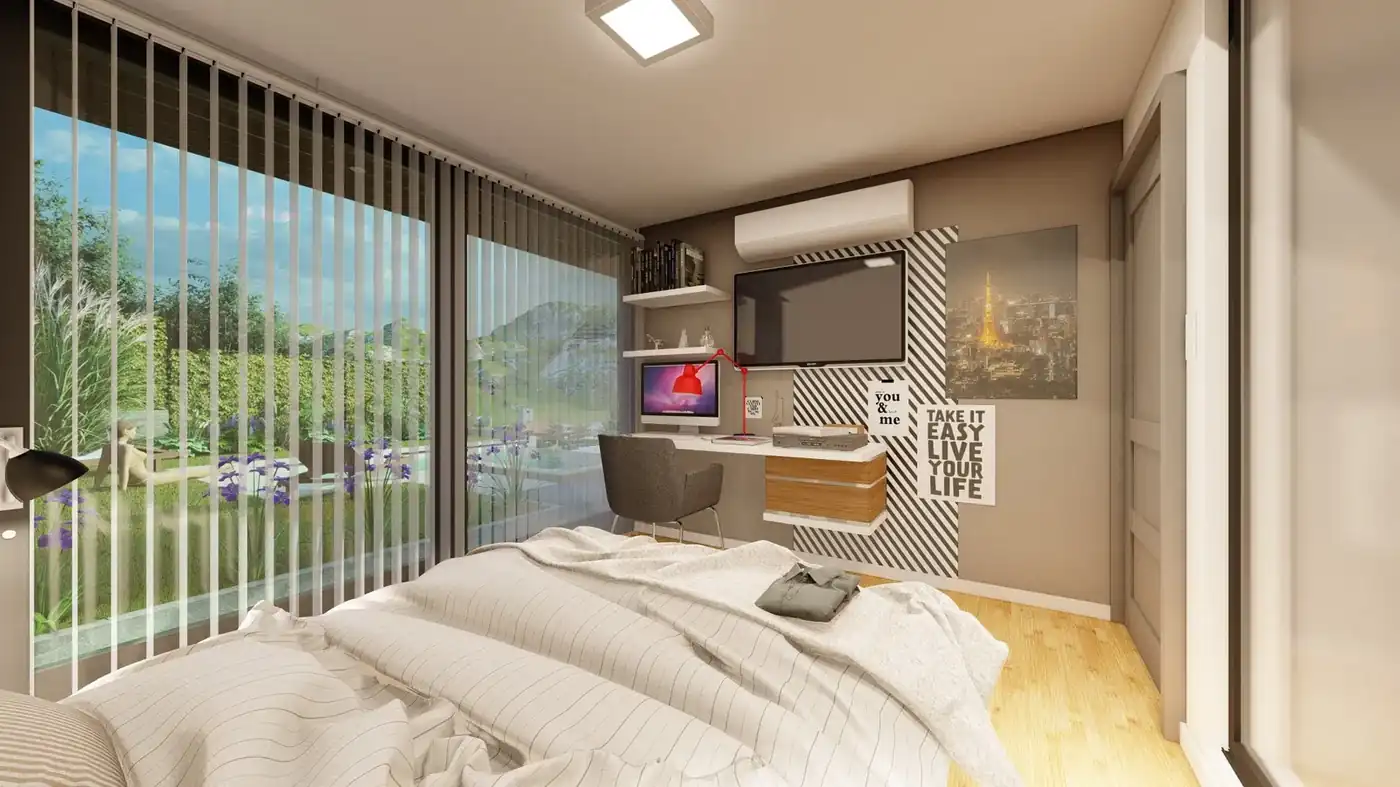 Estancia Q2 · cocina e interior