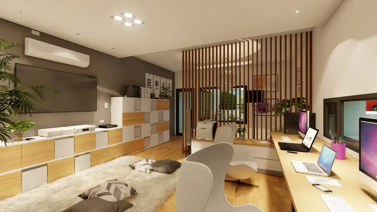Estancia Q2 · estudio y estar