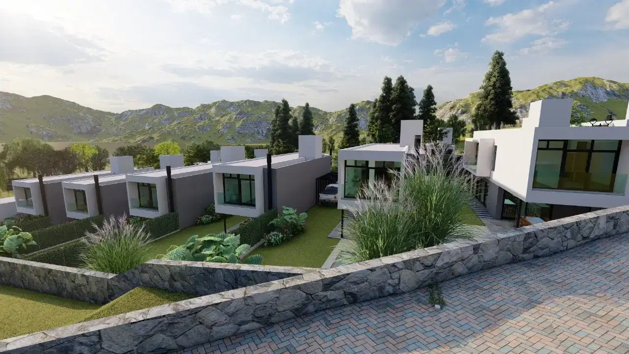 Housing Villa Náutica · conjunto y paisaje