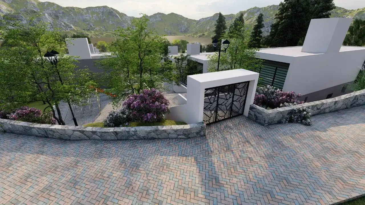 Housing Villa Náutica · acceso y portón