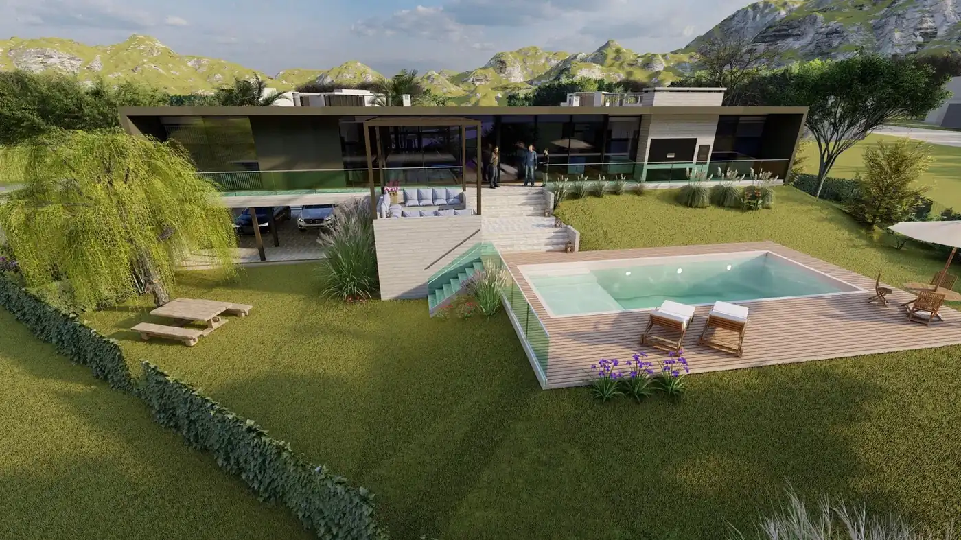 Puerto del Águila · piscina y paisaje